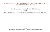 Scheme and Syllabus B. Tech. Civil Engineering (CE) · B. Tech. Civil Engineering (CE) ... periodic functions, applications to solution of ... Taneja, H. C., Engineering Mathematics,