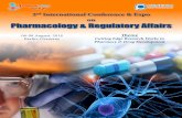 on Pharmacology & Regulatory Affairs€¢ Pharmacoepidemiology • Pharmacotherapy and Posology ... The scope of pharmacology is rapidly expanding and provides the …