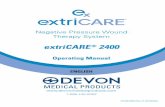 extriCARE 2400 - Devon Medical Products · extriCARE ® 2400 Operating Manual ... The extriCARE® 2400 System consists of one AC power cable and one 100CC canister.