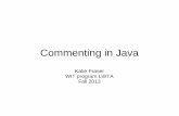 Commenting in Java - Teaching Labscsc207h/winter/lectures/javadoc.pdf · Terminology API docs or API specs - On-line or hardcopy descriptions of the API, intended primarily for programmers