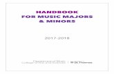 HANDBOOK FOR MUSIC MAJORS & MINORS - stthomas.edu · Music Theory/Composition Computer Lab ... • All major and harmonic minor scales played hands together, ... maintaining a steady
