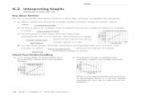 Date: 6.2 Interpreting Graphs - THSS Mathematics · 72 MHR • Chapter 6 978-007-097344-2 6.2 Interpreting Graphs MathLinks 9, pages 220–230 Key Ideas Review For #1, unscramble