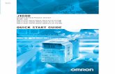 J1000 Quick Start Guide - Omron Safety Instructions and General Warnings 6 I80E-EN J1000 Quick Start Guide Sudden Movement Hazard • System may start unexpectedly upon application