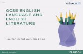 GCSE ENGLISH Click to edit Master title style LANGUAGE … · The SL consultation, ... GCSE English Literature Paper 1 – 1 hr 45 mins (50%) Paper 2 – 2 hrs 15 mins ... class use