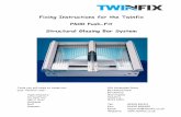 P600 Fixing Instructions - Twinfix Limited · System Description The 600 system is designed for installing multiwall polycarbonate glazing and will span up to 3000mm unsupported.