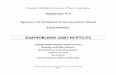 AMPHIBIANS AND REPTILES - Washington · AMPHIBIANS AND REPTILES ... 42 SNAKES ... Please see Chapter 5 for an explanation of the methodology used to assess climate vulnerability.