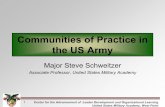 Communities of Practice in the US Army · United States Military Academy, West Point 1 Communities of Practice in the US Army ... worldwide connected in a vibrant