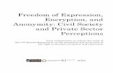 Freedom of Expression, Encryption, and Anonymity: Civil ...· Freedom of Expression, Encryption, and