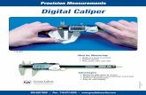 Digital Caliper - Great Lakes Orthodontics · Digital Caliper 800.828.7626 • Fax: 716.871.0550 •  Precision Measurements SMPP250Rev021811 S-294 175-033 Advantages: • …