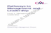 Pathways to Management and - CMI/media/Angela-Media-Library/pdfs... · SAMPLE MATERIAL Pathways to Management and Leadership Level 5: Management and Leadership Unit 5006V1 Conducting