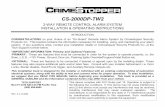 CS2000 TW2 2-16-06 - Crimestopper · WE RECOMMEND the use of a VOLT/OHM METER to test and verify wiring circuits. Test lights or illuminated Test lights or illuminated probes can