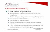 Enforcement actions (4) Calculation of penalties · Enforcement actions (4) ... ACC Europe 2007 Annual Conference: The Growing Role of In-house Counsel: ... PANEL SESSION 401.