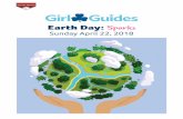 Earth Day: Sparks - girlguides.ca · • The starter activity • 2-3 activities • The closing activity ... • Plastic plates or paint palettes ... • How can recycling help the