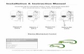Installation & Instruction Manual - Manaras-Opera · 2017-03-24 · Installation & Instruction Manual Commercial & Industrial Heavy Duty Jackshaft Operator (For sectional doors, rolling