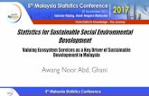 Awang Noor Abd. Ghani - dosm.gov.my Content/2... · Awang Noor Abd. Ghani Valuing Ecosystem Services as a Key Driver of Sustainable ... Groot et al. (2012) a Coastal systems include