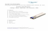 Product Specification - ALLNET · Application ： Ethernet ... 20 VeeT Transmitter Ground . Notes: 1. TX Fault is an open collector output, which should be pulled up with a 4.7k~10kΩ