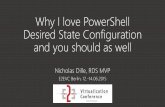 Why I love PowerShell Desired State Configuration and …dille.name/media/2015/06/2015-06-12-E2EVC-Why-I-love-DSC-and-you... · Why I love PowerShell Desired State Configuration and