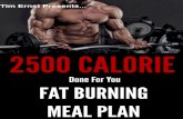 2500 Fat Burning Meal Plan - TurnAroundFitnessturnaroundfitness.com/.../2016/08/2500-Fat-Burning-Meal-Plan-1.pdf · 2500 Fat Burning Meal Plan ... Workout Meal 4 Meal 5 2 Large Egg