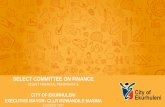 SELECT COMMITTEE ON FINANCE - pmg-assets.s3 …pmg-assets.s3-website-eu-west-1.amazonaws.com/170802ekurhuleni.… · 10 Informed by the long term vision of the Ekurhuleni Growth and
