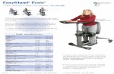 EasyStand Evolv Stander Brochure - AbleTrader.com · Cerebral Palsy 4' 11'' (150 cm) Standard Features Transferring - The Evolv seat is a similar height as your wheelchair, making