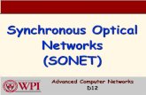 Synchronous Optical Networks (SONET) - WPIweb.cs.wpi.edu/~rek/Nets2/D12/SONET_D12.pdf · The main SONET elements OC -1 OC 3 OC-3 OC-3 OC-3 OC-1 Advanced Computer Networks SONET 20
