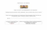 REPUBLIC OF KENYA - Nakuru County OF KENYA THE COUNTY ... Certified bank statement for at least two year. .(i.e. 2015-2016) EVALUATION CRITERIA FOR PREQUALIFICATION OF SERVICE