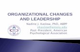 ORGANIZATIONAL CHANGES AND LEADERSHIP - … · 2018-06-20 · supportively in an attempt to collaboratively find ... delivery and on building relationships ... Communicating in a