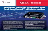 AIS RECEIVER - Icom · Dual Channel Receive Capability The MXA-5000 receives both Ch. 87B (161.975MHz) and Ch. 88B (162.025MHz) simultaneously. This dual channel receive