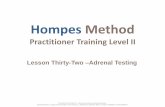 Hompes Method - Amazon Simple Storage Service€¦ · Hompes Method Practitioner ... •So far in this module we’ve discussed the concept of ... –Addison’s disease –ushing’s