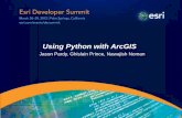 using python with arcgis - Amazon S3 · Using Python with ArcGIS ... • Insert cursors must be used to create new features . ... • An Update cursor can be used to replace a row’s