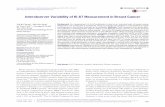 Interobserver Variability of Ki-67 Measurement in … standard of treatment in breast cancer.7,8 Because classifica- tion of luminal A and luminal B subtypes depends on Ki-67 index,