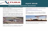 Altura Lithium Operation Newsletter · platform for the upcoming Stage 2 expansion study. The ... The Definitive Feasibility Study demonstrates that expanding output ... and one laundry.