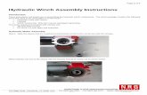 Hydraulic Winch Assembly Instructions - NRG Systems · Hydraulic Winch Assembly Instructions ... items that need to be assembled on to the winch: Hydraulic motor with Sleeve Fairlead