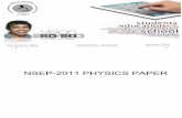 NSEP-2011 PHYSICS PAPER - Siddharth Sanghviwxyz.in/download/nsep2011.pdf · resonance page - 2 nsep-2011-12 indian association of physics teachers national standard examination in