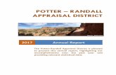 POTTER – RANDALL APPRAISAL DISTRICT · 2017-12-14 · The Potter-Randall Appraisal District ... Together the two Boards form PRAD’s governing body. The Chief ... 2017 Annual Report