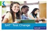 SAT Test Change - South Brunswick School District Presentation...Test Change Timeline Sept2015 Oct2015 Dec2015 Jan2016 Mar2016 ACT: Enhanced Scoring + Writing Test PSAT: New Test ...