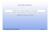 Acid Base Equilibria Critical for most aqueous chemistrybarbara.cm.utexas.edu/courses/ch302/files/CH302_021511.pdf · Acid Base Equilibria Critical for most aqueous chemistry (if