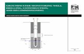 GROUNDWATER MONITORING WELL DRILLING, … · deq guidance document filter-pack seal water level in well h1 2 d2 d3 d1 august 24, 1992 printed on recycled paper groundwater monitoring