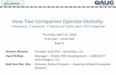 How Two Companies Operate Globally - .How Two Companies Operate Globally: 1 Business, ... Hundreds