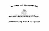 TABLE OF CONTENTS - Administrative Servicesdas.nebraska.gov/accounting/pcard/pc_manual.pdf3 STATE STATUTE STATUTE 81-118.02 STATES … “A state purchasing card program shall be created.