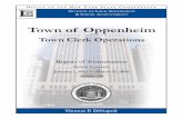 Town of Oppenheim - osc.state.ny.us · Following is a report of our audit of the Town of Oppenheim, entitled Town Clerk Operations. This audit was conducted pursuant to Article V,