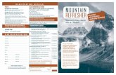 REGISTRATION DETAILS FEES ACCOMMODATIONSclgm.net/pdf/2018 Mountain Refresher brochure.pdf · (1/2 day afternoon) ... SLGM/LGL/Civic Excellence 3 Day Forum (before March 1) ... Affairs