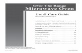 Over The Range Microwave Oven - The Home Depot€¦ · Model MMV5207BA/BC Over The Range Microwave Oven IMPORTANT SAFETY INSTRUCTIONS . . . . . . . . . . . 2 ... power at the fuse