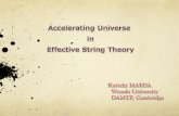 Introduction Accelerating Universe via field redefinitioncosmo/SW_2012/PPT/Maeda.pdf · Accelerating Universe via field redefinition Summary “Accelerating Universes in String Theory