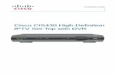 Installation Guide - Cisco CIS430 High-Definition IPTV .Installation Guide Cisco CIS430 High ...