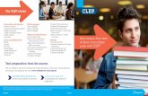 Save money. Save time. Achieve your college goals with CLEPdepartment.sunysuffolk.edu/.../CLEP_Take_One_Brochure.pdf · Save money. Save time. Achieve your college goals with CLEP