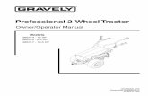 Professional 2-Wheel Tractor - gravelymanuals.com · Professional 2-Wheel Tractor. 2 ENGLISH 1. Direction Control Lever 2. Steering Brake Handlebar 3. ... other Gravely instruction