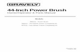 44-Inch Power Brush - Ariensapache.ariens.com/manuals/08416400G.pdf · 885015 - Power Brush 785023 - Two-Wheel Tractor Completing Kit 787014 - Four-Wheel Tractor Completing Kit ...