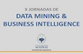 X JORNADAS DE DATA MINING & BUSINESS … fileUSUARIOS X Jornadas de Data Mining & Business Intelligence INVOLUCRANDO A TODOS SIN CAPACITACIONES ESTADISTICAS DE USO