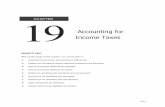 Accounting for Income Taxes - Cengage · CHAPTER . Accounting for Income Taxes . OBJECTIVES . After careful study of this chapter, you will be able to: 1. Understand permanent and